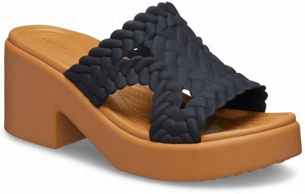 Damskie Klapki Koturn Crocs Brooklyn Woven Heel 209979 Slide 39-40 zdjęcie 1