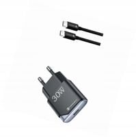Ładowarka 30W czarna z przewodem 1,5 metra USB-C do Redmi Note 14 Pro Plu