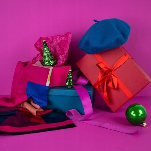 Beret damski wełniany Classic -klasyczny francuski antenka Czarny na Arena.pl