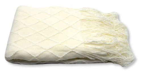 Koc Akrylowy 130X170 - Kremowy na Arena.pl