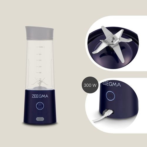 BLENDER BEZPRZEWODOWY KIELICHOWY 450ml 300W GRANATOWY zabierz ze sobą! na Arena.pl