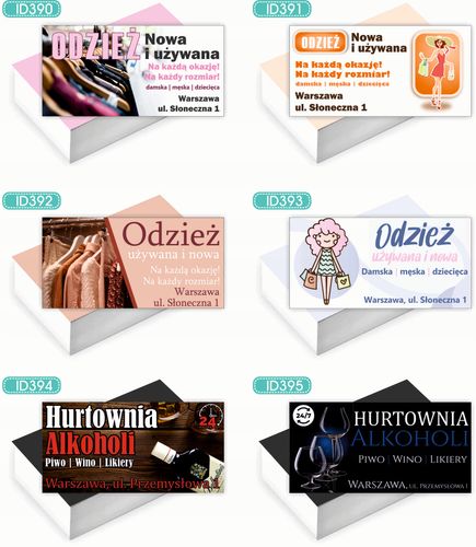 Wizytówki firmowe Foliowane 1000szt wiele różnych wzorów NAPRAWA OBUWIA na Arena.pl