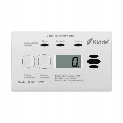 Czujnik detektor tlenek węgla (CO) Czad K10LLDCO Kidde na Arena.pl