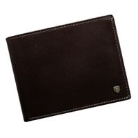 Średniej wielkości portfel męski, skóra naturalna