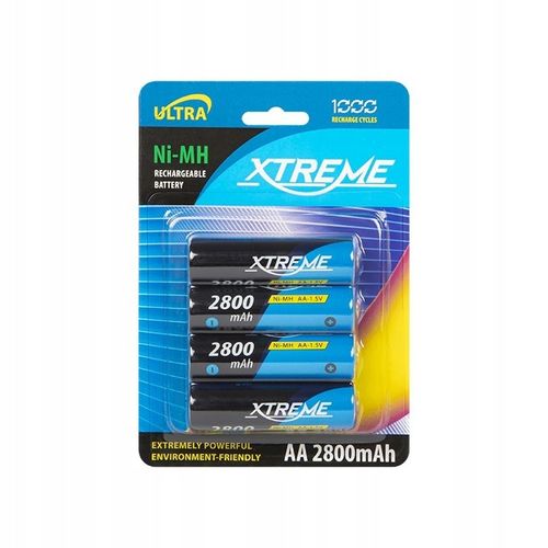 4 SZT AKUMULATOR XTREME Ni-MH AA R6 1.2V 2800mAh na Arena.pl
