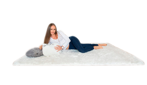 Dywan Plusz Microfibra Biały White 120x170cm na Arena.pl