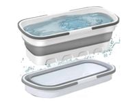 Miska silikonowa składana duża na pranie mop kosz składany uchwyty kółka