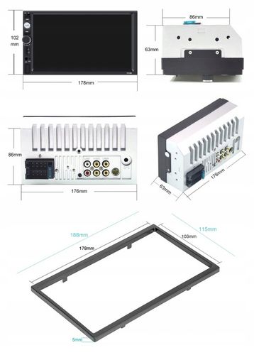 RADIO SAMOCHODOWE BLUETOOTH 2DIN 7 CALI Auta Samochodu KAMERA COFANIA na Arena.pl