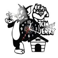 Zegar ścienny z płyty winylowej Tom i Jerry 807.14