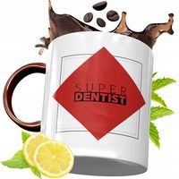 Kubek Bordowy Dla Dentysty Na Urodziny Prezent Z Nadrukiem Ze Zdjęciem
