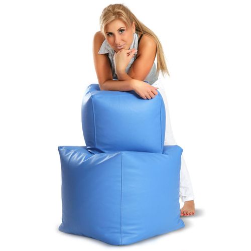 Pufa Cube Small Ekoskóra Dolaro - czerwony, Rozmiar - small na Arena.pl