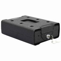 Sejf samochodowy Z blokadą Czarny 21.8 x 16 x 7 cm Stal