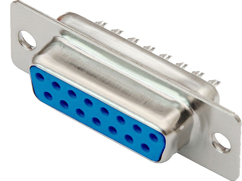 D-SUB DB15(F) GNIAZDO lutowane na kabel zdjęcie 1
