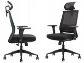 Ergonomiczny FOTEL GAMINGOWY w pełni regulowany 3 D materiałowy do 565 kg
