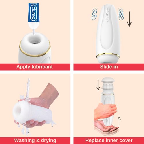 masturbator - nappex™ branco white - premium mastubators (10 languages) na Arena.pl