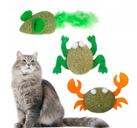 Kocimiętka interaktywna zabawka dla kota - myszka żabka krab