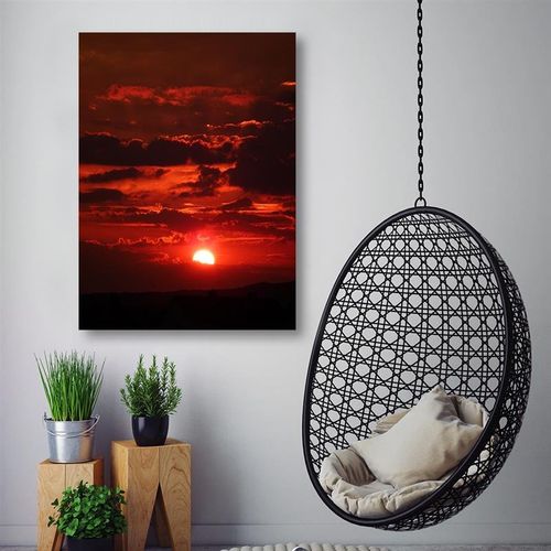Deco Panel, Zachód słońca pejzaż 60x80 na Arena.pl