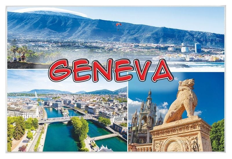 Genewa - magnes szklany zdjęcie 1