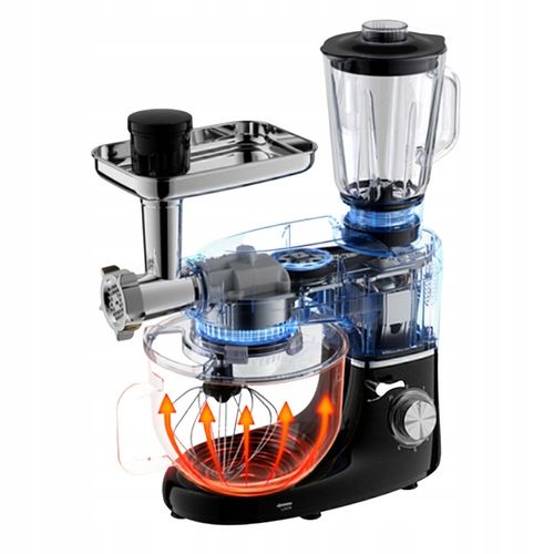 ROBOT KUCHENNY PLANETARNY MIKSER CZARNY MASZYNKA DO MIELENIA MIĘSA BLENDER na Arena.pl