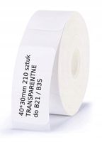 NIIMBOT Etykiety do B21 B3S TRANSPARENTNE 40*30mm