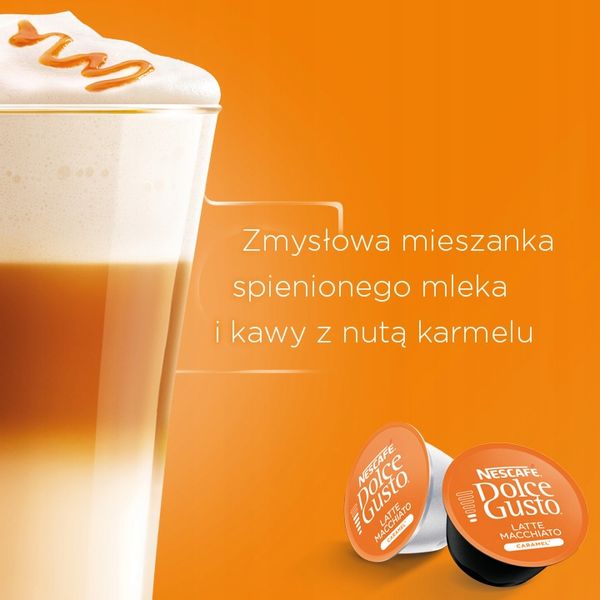 Kapsułki NESCAFE DOLCE GUSTO LATTE MACCHIATO CARAMEL 3x16szt zdjęcie 9