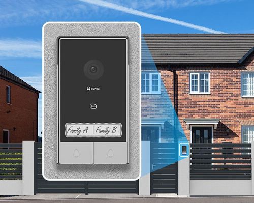 Zestaw wideodomofonowy EZVIZ HP7 z dwoma panelami bramowymi CS-HP7 (3MP,2-Entry Kit) na Arena.pl