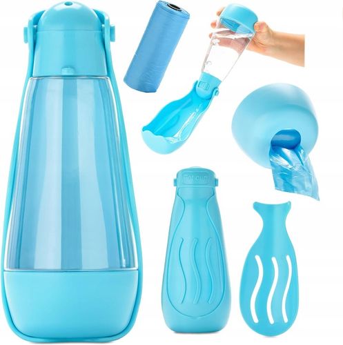 Butelka dla psa na wodę/woreczki/łopatka, 3w1, 420ml IDEALNY PREZENT na Arena.pl