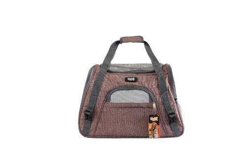 Transporter dla kota psa do 7 kg cappucino torba PETVENTURE 45x25x34cm na Arena.pl
