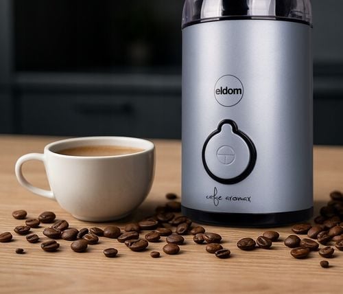 Młynek elektryczny do kawy MK90N beano Eldom niebieski matowy 60g na Arena.pl