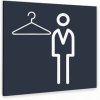 Tabliczka SZATNIA MĘSKA Tablica ATRACYTOWA nierdzewna DIBOND NADRUK UV