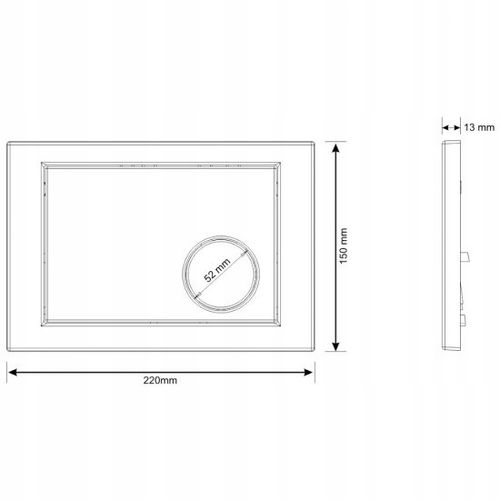 PRZYCISK SPŁUKUJĄCY CERSANIT LINK CHROM KÓŁKO na Arena.pl