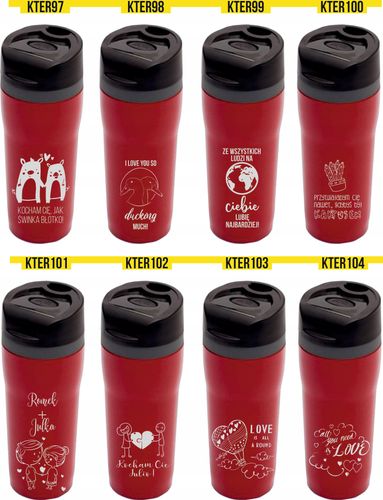 Kubek termiczny WALENTYNKI Happy Valentines gift na Arena.pl
