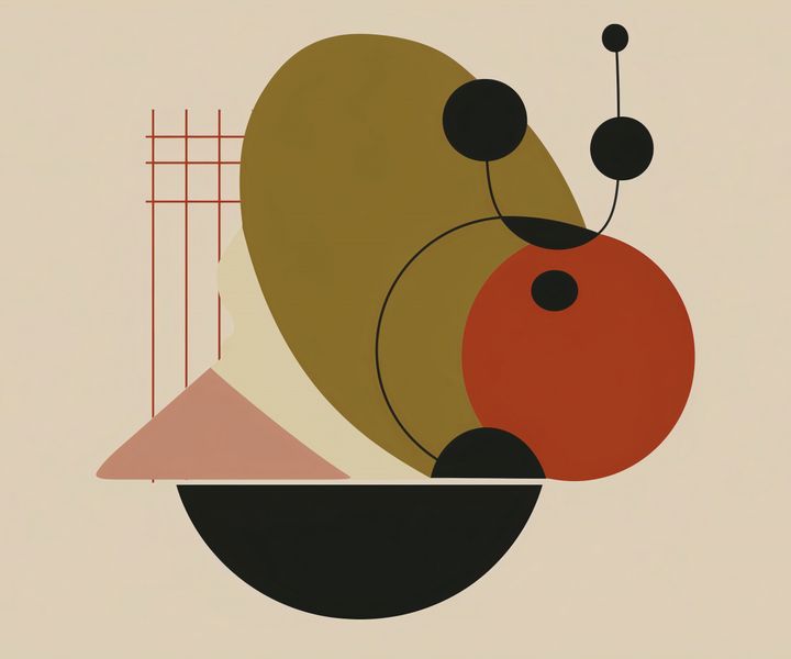 Plakat 60x50cm Geometryczny Balans zdjęcie 1