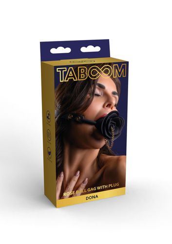 Rose Ball Gag with Plug Black na Arena.pl