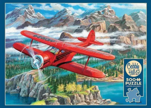 Cobble Hill Puzzle 500 el. Dwupłatowiec (Beechcraft Staggerwing) na Arena.pl