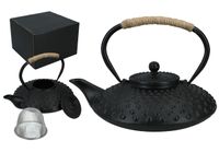 Czajniczek żeliwny z emaliowanym wkładem