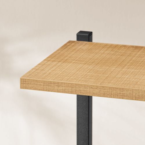 Regał kwietnik 6 półek - dąb / nogi czarne na Arena.pl