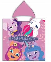 Ręcznik plażowy kąpielowy okrycie z kapturem My little Pony ponczo