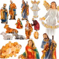 FIGURY DO SZOPKI SZOPKA BOŻE NARODZENIE 12cm FIGURKI GIPSOWE ŚWIĘTA RODZINA