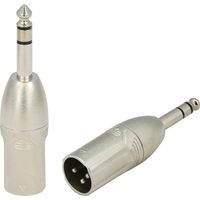 Roxtone wtyku RA3XMJM, Wtyk Jack 6.3mm Stereo, 3 pinowy wtyk XLR męski