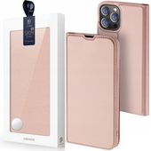 dux ducis skin pro kabura etui pokrowiec z klapką iphone 13 pro różowy