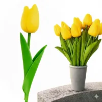 Tulipan sztuczny piankowy sztuczne kwiaty jak żywe do bukietu stroika