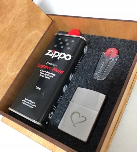 ZIPPO zapalniczka z200 pudełko drewniane GRAWER RR na Arena.pl