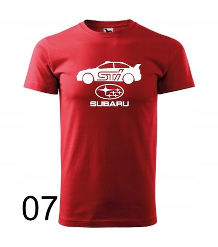 Koszulka męska SUBARU IMPREZA STI kolory na Arena.pl