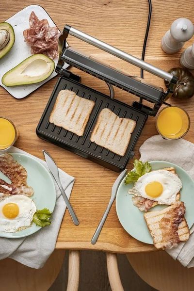 Opiekacz Toster Grill Panini Xxl 1200W Non-Stick zdjęcie 7
