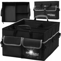SKŁADANY ORGANIZER SAMOCHODOWY 54x40x27cm + 2xKIESZENIE 3xPRZEGRODY
