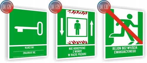 Tabliczka ewakuacyjna z nadrukiem 20x15 ciągnąć pull na Arena.pl