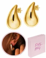 Kolczyki damskie ŁEZKI MAŁE kropelki SZTYFTY kolor tears stal chirurgiczna