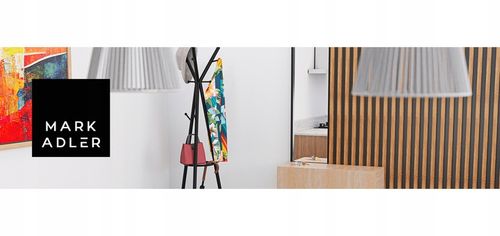 Wieszak stojak na ubrania MARK ADLER stojący stalowy 9 haczyków czarny na Arena.pl