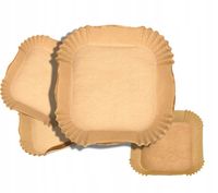 Papier do pieczenia FOREMKI DO AIR FRYER ZESTAW 100 SZT 20CM WKŁADY TACKI